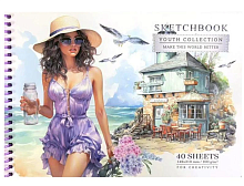 Блокнот Скетчбук Bourgeois А5  Спіраль 40 аркушів 9655