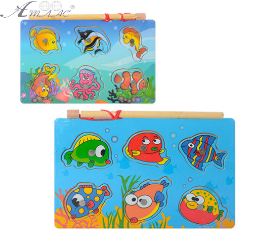 Іграшка Дерев'яна Рибалка 18 см  MD1149