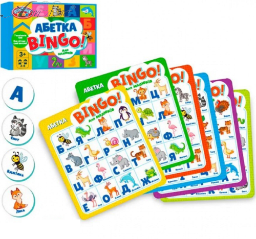 Гра Настільна "Абетка Бінго" 26,5 х 20,5 х 5,5 см TG 006 Гра Настільна "Абетка Бінго" 26,5 х 20,5 х 5,5 см TG 006