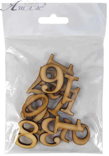 Цифры для часов арабские 12 шт высотой 3 см из фанеры AS-4575 фото 2 Цифры для часов арабские 12 шт высотой 3 см из фанеры AS-4575 фото 2