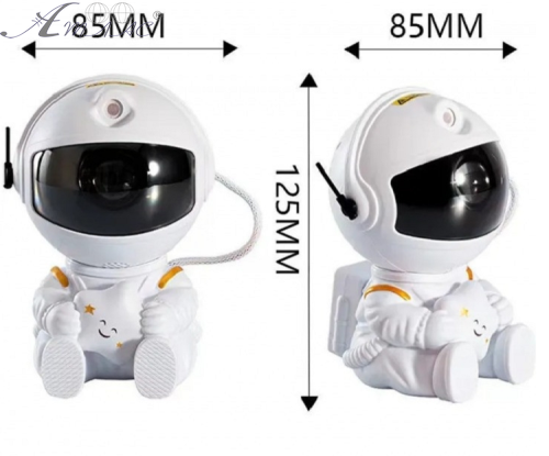 Ночник-проектор Космонавт лазер 12 см с пультом 13842 фото 2 Ночник-проектор Космонавт лазер 12 см с пультом 13842 фото 2