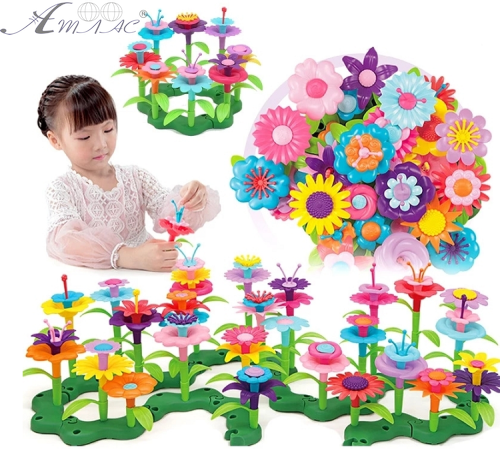 Іграшка Конструктор Garden building Квіти 224 деталей  CJ-2024