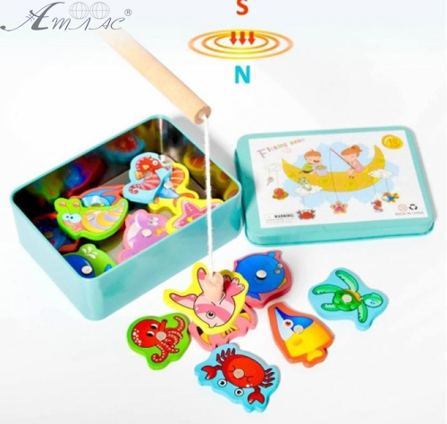 Игрушка Рыбалка в метал пенале 125*95*45мм. 12953 фото 2 Игрушка Рыбалка в метал пенале 125*95*45мм. 12953 фото 2