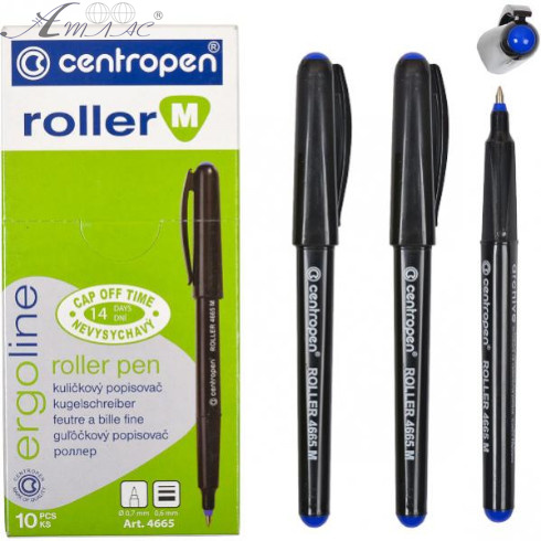 Ручка капілярна Centropen 0,7 roller Синій 4665 Ручка капілярна Centropen 0,7 roller Синій 4665