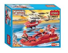 Игрушка Конструктор Fire Fighter Пожарная техника 202 детали  3607