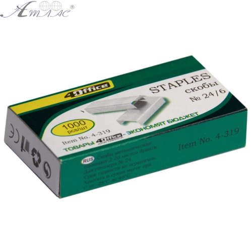 Скоби для степлера №24 4Office 24/6  4-319