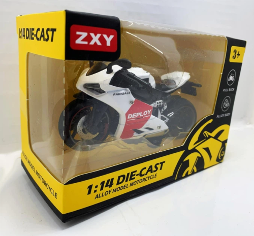 Мотоцикл Мотоексперт Die-Cast ZXY микс металл инерция 11см Н7788-1 фото 3 Мотоцикл Мотоексперт Die-Cast ZXY микс металл инерция 11см Н7788-1 фото 3