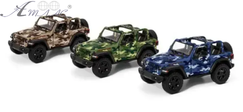 Игрушка Модель Kinsmart, Jeep Wrangler Cabrio хаки KT5420WA