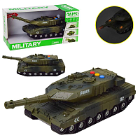 Игрушка Танк инерционный свет звук 30см в коробке  WH1225B-1