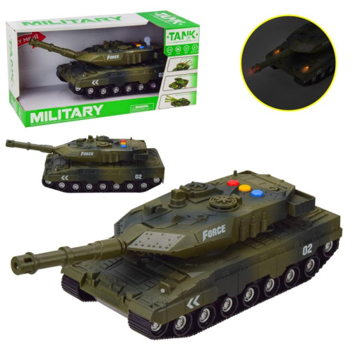Игрушка Танк инерционный свет звук 30см в коробке WH1225B-1 Игрушка Танк инерционный свет звук 30см в коробке WH1225B-1