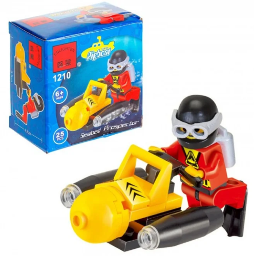 Игрушка Конструктор Brick Pigboat Подводный скутер 25 деталей 1210 Игрушка Конструктор Brick Pigboat Подводный скутер 25 деталей 1210