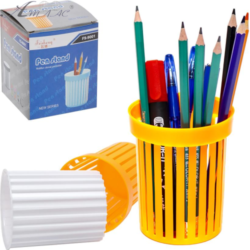 Стакан для ручек двойной круглый 8*10см пластик 07588 фото 3 Стакан для ручек двойной круглый 8*10см пластик 07588 фото 3