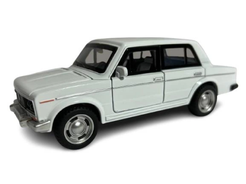 Модель DieCast Replica ВАЗ 2106 Белая свет, звук, металл, инерционная 14см 611A, 07068 Модель DieCast Replica ВАЗ 2106 Белая свет, звук, металл, инерционная 14см 611A, 07068