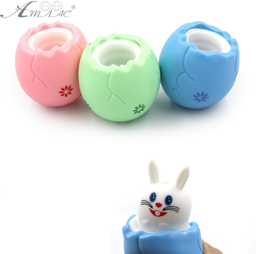 Іграшка прикол Зайчик в яйці 6 х 6 см сілікон  9535