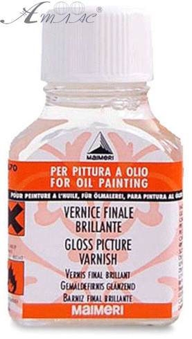 Лак глянцевий для масляних робіт 75 мл блискучий покривний 5816670 Лак глянцевий для масляних робіт 75 мл блискучий покривний 5816670