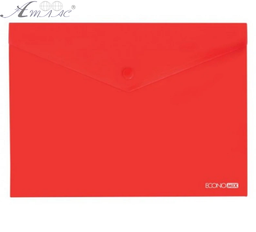 Папка на кнопці А4 Economix червона 31301-03 Папка на кнопці А4 Economix червона 31301-03