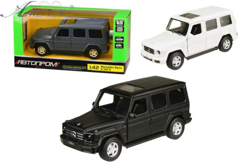 Модель Автопром Mersedes G Кубик металлическая инерционная 12см  74146
