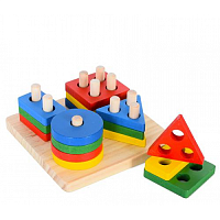 Игрушка Деревянная Сортер фигуры Геометрика  MD2905