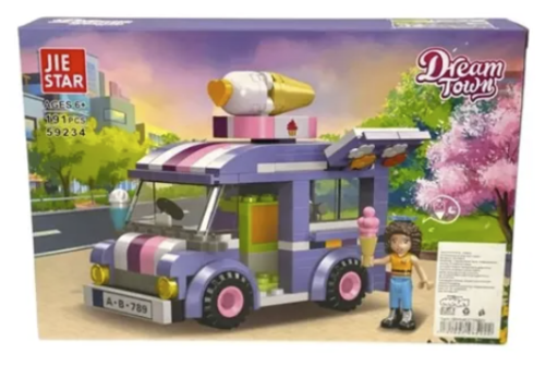 Конструктор Dream Town Машина - Мороженое 191 деталей 59234 фото 2 Конструктор Dream Town Машина - Мороженое 191 деталей 59234 фото 2