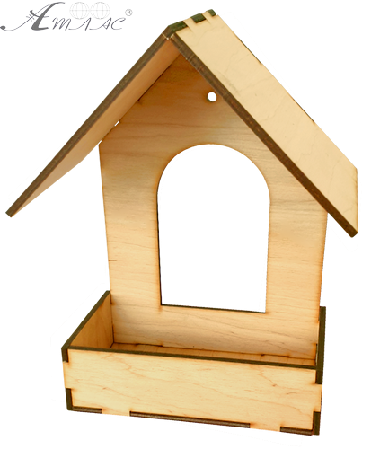 Кормушка окрашенная № 1/1 морилка под лаком 16 х 10 х 21 см AS-4279, F-0236 Кормушка окрашенная № 1/1 морилка под лаком 16 х 10 х 21 см AS-4279, F-0236