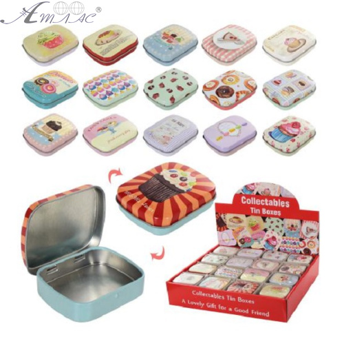 Шкатулка металлическая серия Сладости 6 см М184 Шкатулка металлическая серия Сладости 6 см М184