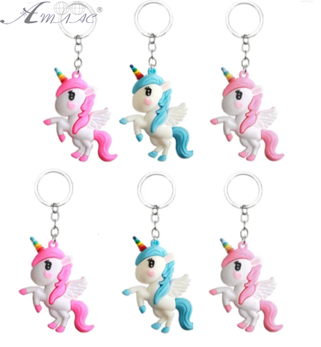 Брелок Единорожка розовый и голубой 7 см резиновый 16400 Брелок Единорожка розовый и голубой 7 см резиновый 16400