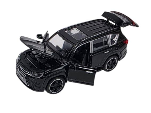 Машинка Die-CastCar Lexus LX 600 черный 14 см металл свет звук 3281B фото 2 Машинка Die-CastCar Lexus LX 600 черный 14 см металл свет звук 3281B фото 2