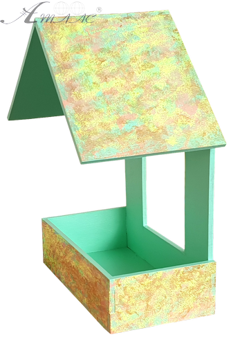 Кормушка окрашенная № 1/2 разноцветная 16 х 10 х 21 см AS-4280, F-0237 фото 2 Кормушка окрашенная № 1/2 разноцветная 16 х 10 х 21 см AS-4280, F-0237 фото 2