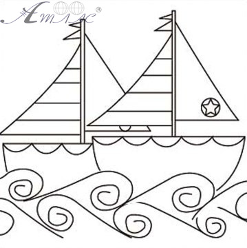 Холст с контуром Кораблики на подрамнике 25 х 25 см 951011 Холст с контуром Кораблики на подрамнике 25 х 25 см 951011