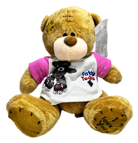 Игрушка Мягкая Мишка коричневый в футболке 20 см М12599 Игрушка Мягкая Мишка коричневый в футболке 20 см М12599