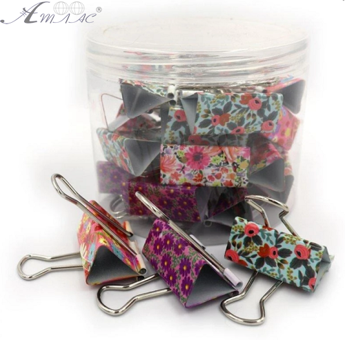 Біндер № 41 мм шириною Квіти мікс ПОШТУЧНО  5387-41