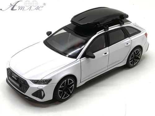 Машинка Автоексперт Audi RS6 біла 20см двері світло звук  1870-07 фото 3