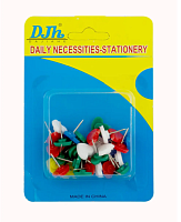 Кнопки кольорові Серця на блістері  58-20