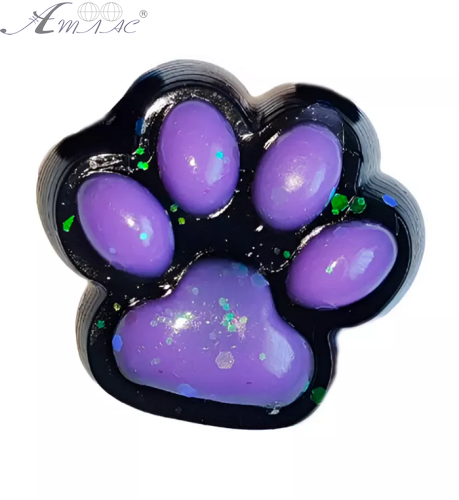 Игрушка таба Лапка черно - фиолетовая Антистресс Сквиш 7 см 08614 Игрушка таба Лапка черно - фиолетовая Антистресс Сквиш 7 см 08614