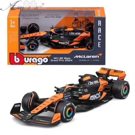 Машинка Bburago F1 McLaren MCL38 гоночний болід 13см 18-38214 Машинка Bburago F1 McLaren MCL38 гоночний болід 13см 18-38214