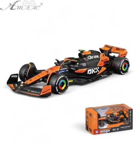 Машинка Bburago F1 McLaren MCL38 гоночний болід 13см 18-38214 фото 2 Машинка Bburago F1 McLaren MCL38 гоночний болід 13см 18-38214 фото 2