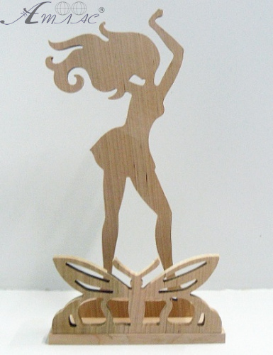 Деревянная Салфетница Девушка в танце 0456 Деревянная Салфетница Девушка в танце 0456