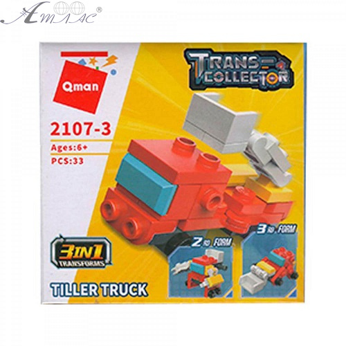 Игрушка Конструктор Qman Пожарный кран 3в1 33 детали 2107-3 Игрушка Конструктор Qman Пожарный кран 3в1 33 детали 2107-3