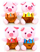 Игрушка Мягкая Свинка в шортах 14 см с присоской  С31167