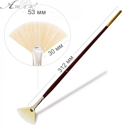 Пензлик щетина Віяловий KOLOS № 8 6007 Пензлик щетина Віяловий KOLOS № 8 6007