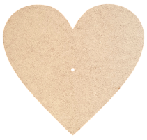 Основа для часов из МДФ № 7 Сердце 37 x 37 см AS-6507, М-2007