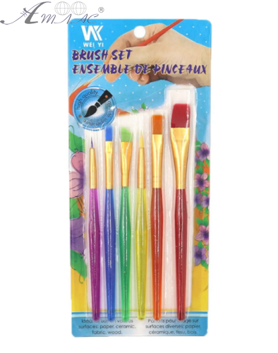 Набір синтетичних пензлів 6 шт Brush Set K1360 Набір синтетичних пензлів 6 шт Brush Set K1360