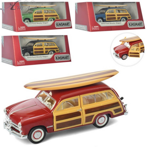 Машинка Kinsmart Ford Woody Wagon 1949г. c доской для серфа KT5402WS1 Машинка Kinsmart Ford Woody Wagon 1949г. c доской для серфа KT5402WS1