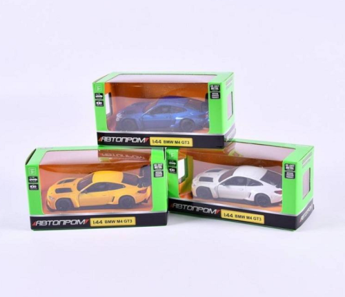 Машинка Автопром BMW M4 GT3 металл инерционная 11см 4377 Машинка Автопром BMW M4 GT3 металл инерционная 11см 4377