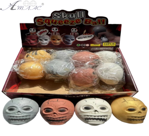 Игрушка антистресс Сквиш - Череп 7 см 6071-12 Игрушка антистресс Сквиш - Череп 7 см 6071-12