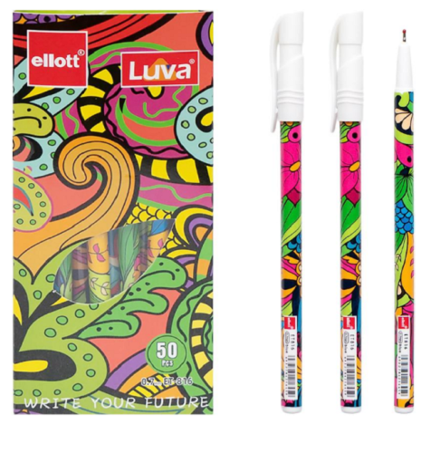 Ручка шариковая Ellott Luva синяя 0,7мм  07418
