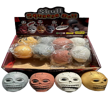 Игрушка Череп Антистресс Сквиш 7 см  6071-12