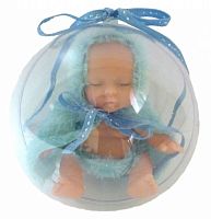 Іграшка Пупс із накидкою У помаранчевому в кулі d=11см  8210