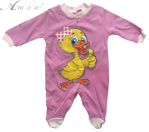 Комбінезон для дівчинки Midirik з каченям р.56-68 11590 Комбінезон для дівчинки Midirik з каченям р.56-68 11590