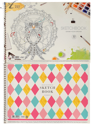 Альбом для малювання спіраль Школярик Star 30 л PB-SC-030-*** фото 2 Альбом для малювання спіраль Школярик Star 30 л PB-SC-030-*** фото 2